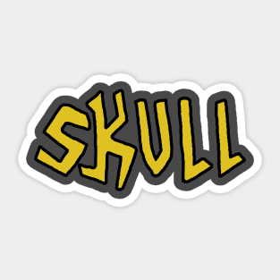 Butt-head Costume Skull Sticker